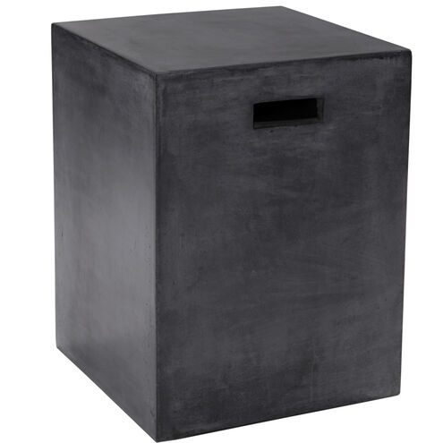 Castor 18 X 13.75 inch Black Outdoor End Table